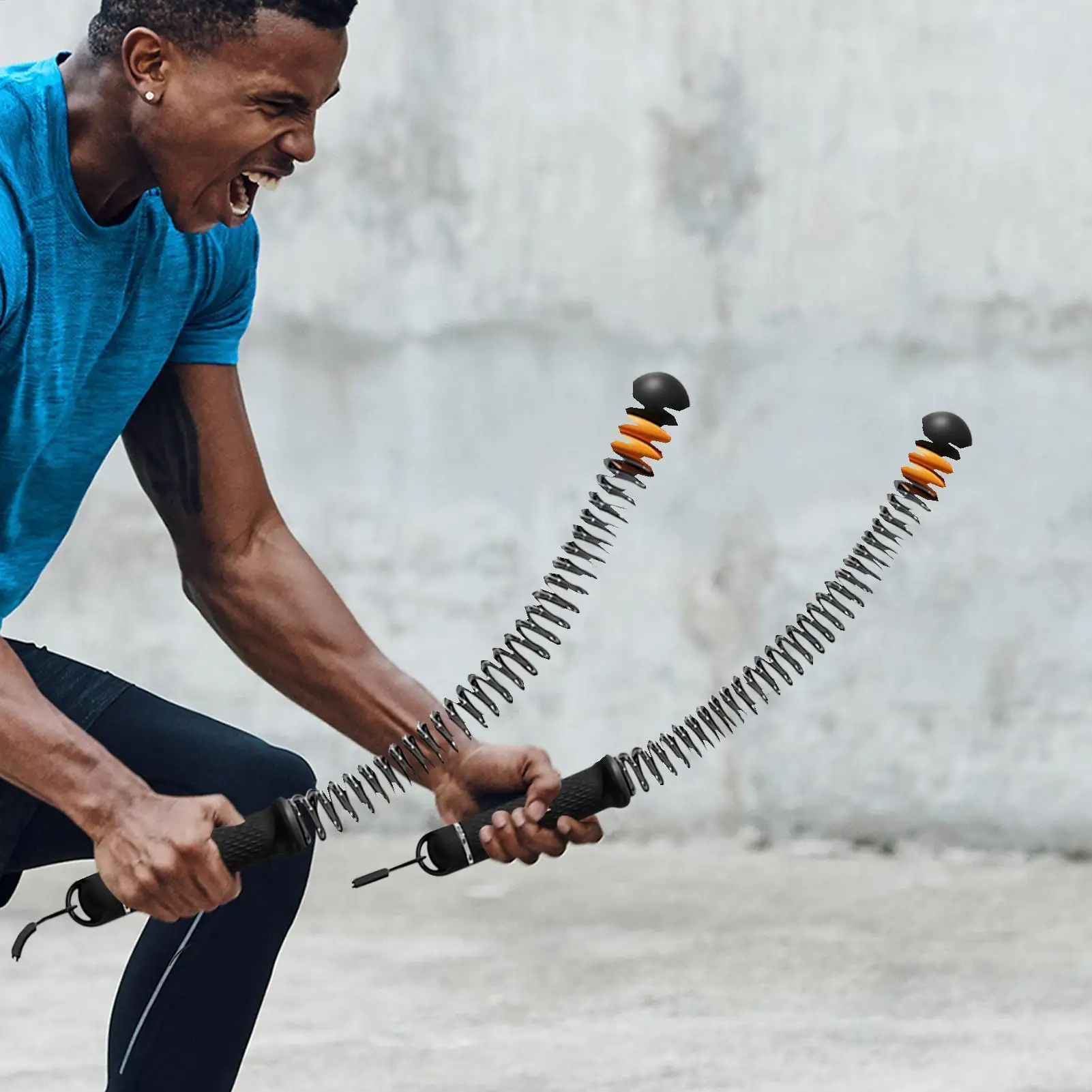 Battle Ropes For Home Gym Cordless Weighted Strength Training Portable Men Women Battle Rope Sticks For Cardio Aerobic