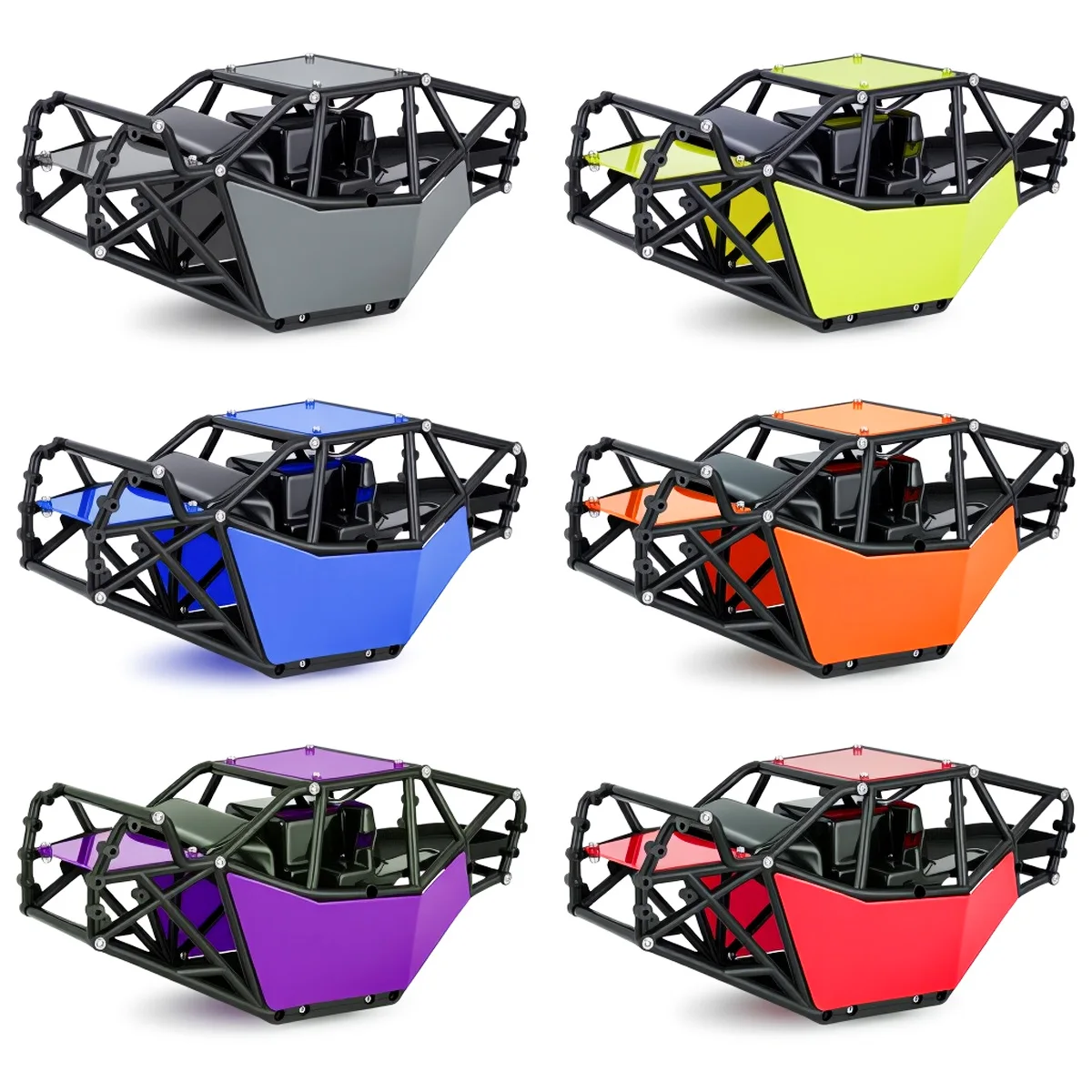 

SCX10 90046, рама для внедорожника, клетка для свиней, нейлоновая версия 1/10, радиоуправляемая гусеничная машина