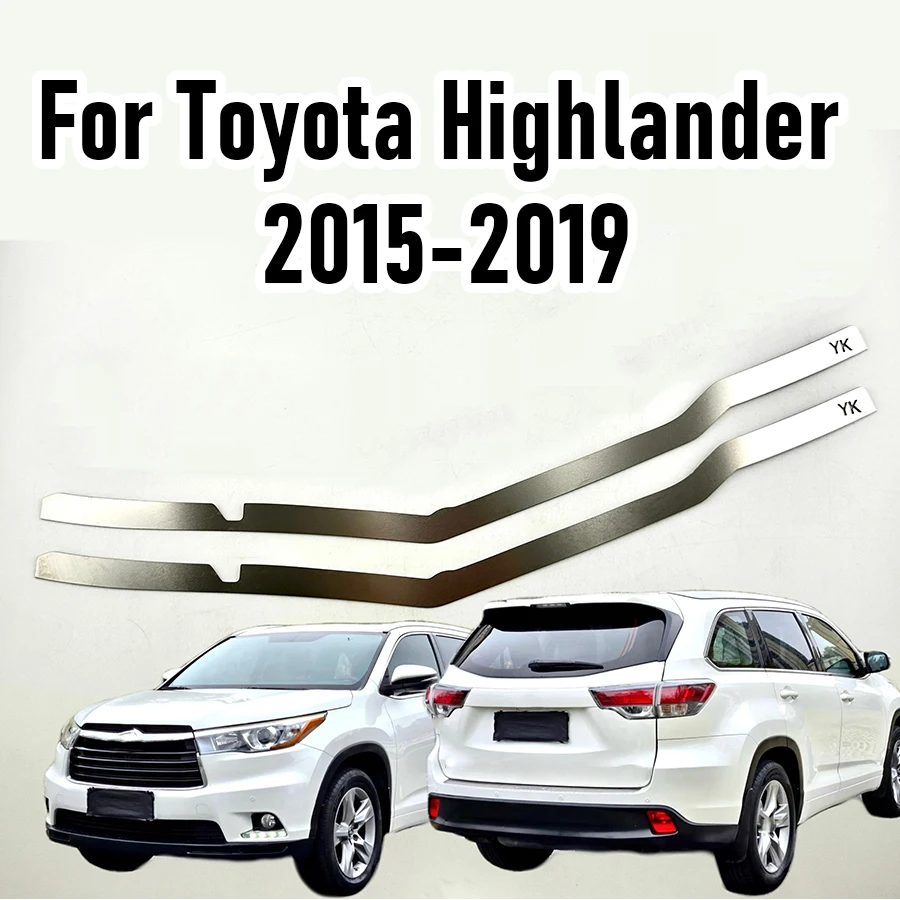 Wooeight 2Pcs Broken Reinforced Stainless Steel Metal Bracket For Toyota Highlander 2015-2019 Front Bumper Repair Plate Buckle