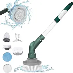 Scrubber elettrico Wireless per la pulizia di lavasciuga elettrica multifunzione impermeabile con testine sostituibili