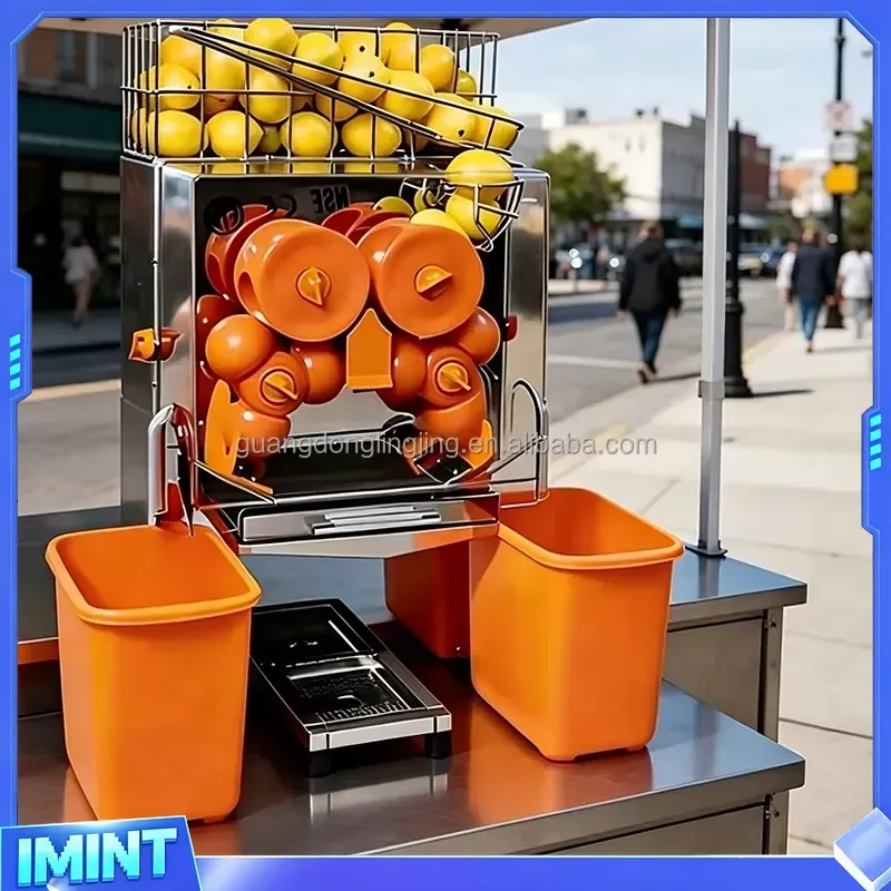 Automatic Electric Commercial Industrial Orange Lime Tangerine Lemon Cold Press Juicer China Juice Extractor