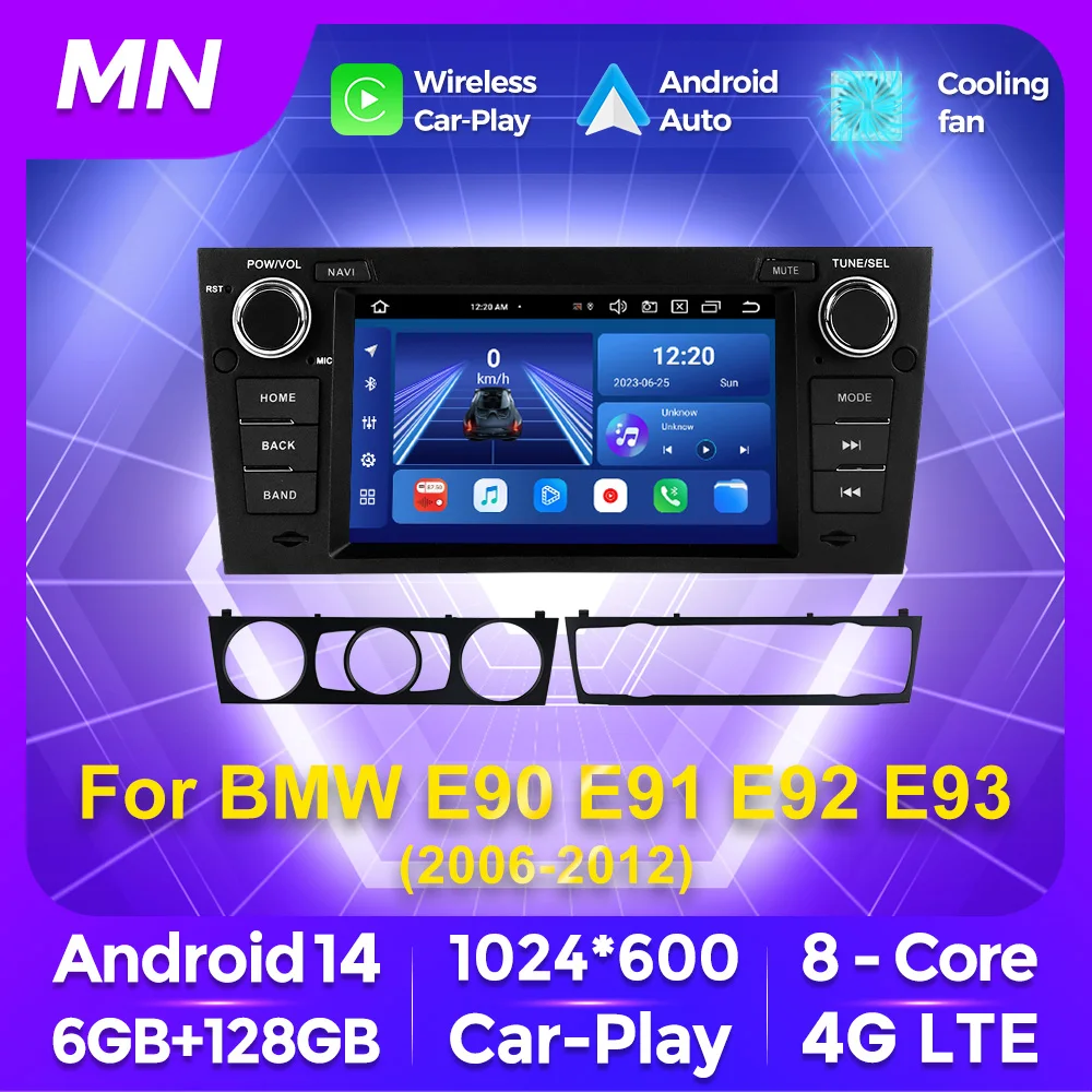 EU Duty Free Shop 2 Din Android Stereo 8 Core Autoradio Car FM Radio Player Host unit For BMW 3 Series E90 E91 E92 E93 2006-2012