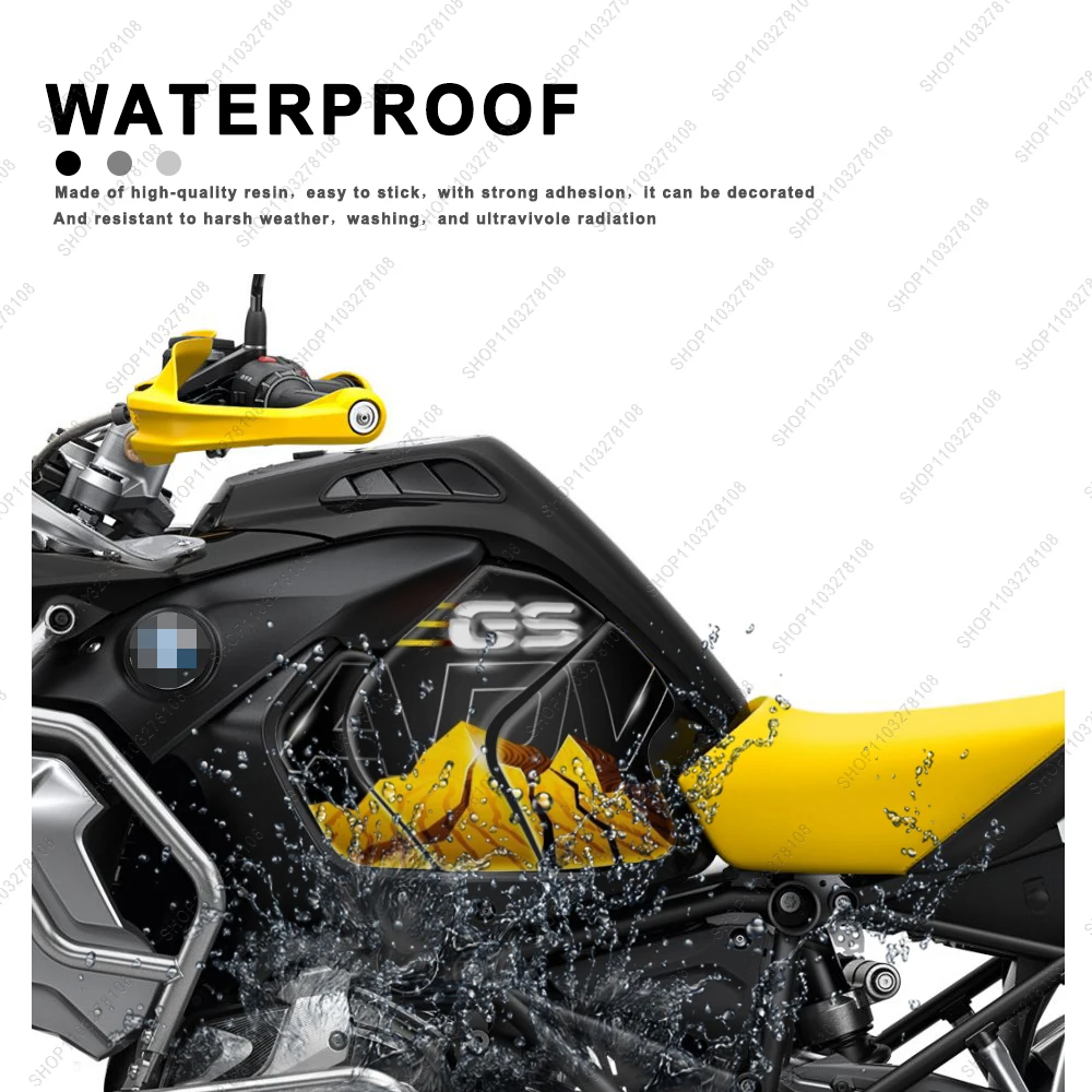 For BMW R 1250 GS r1250gs ADV 2018/2023 Motorcycle fuel tank pad kit Protection Sticker Fuel Oil 3D gel Resin Stickers kit