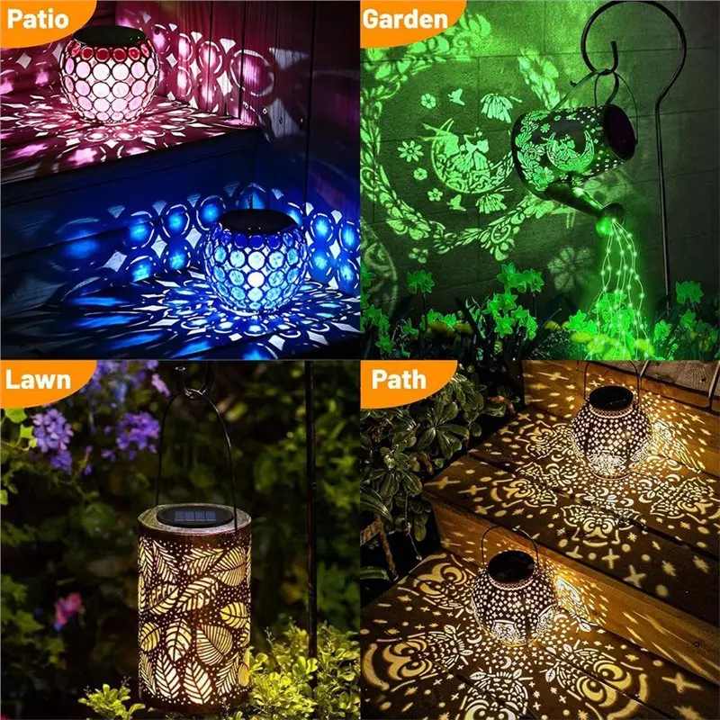 EYFL-Replacement Solar Light Parts 2 Pcs 2 Mode Warmwhite Solar Lights Top Assembly Warm White And RGB Color Change Functionalit