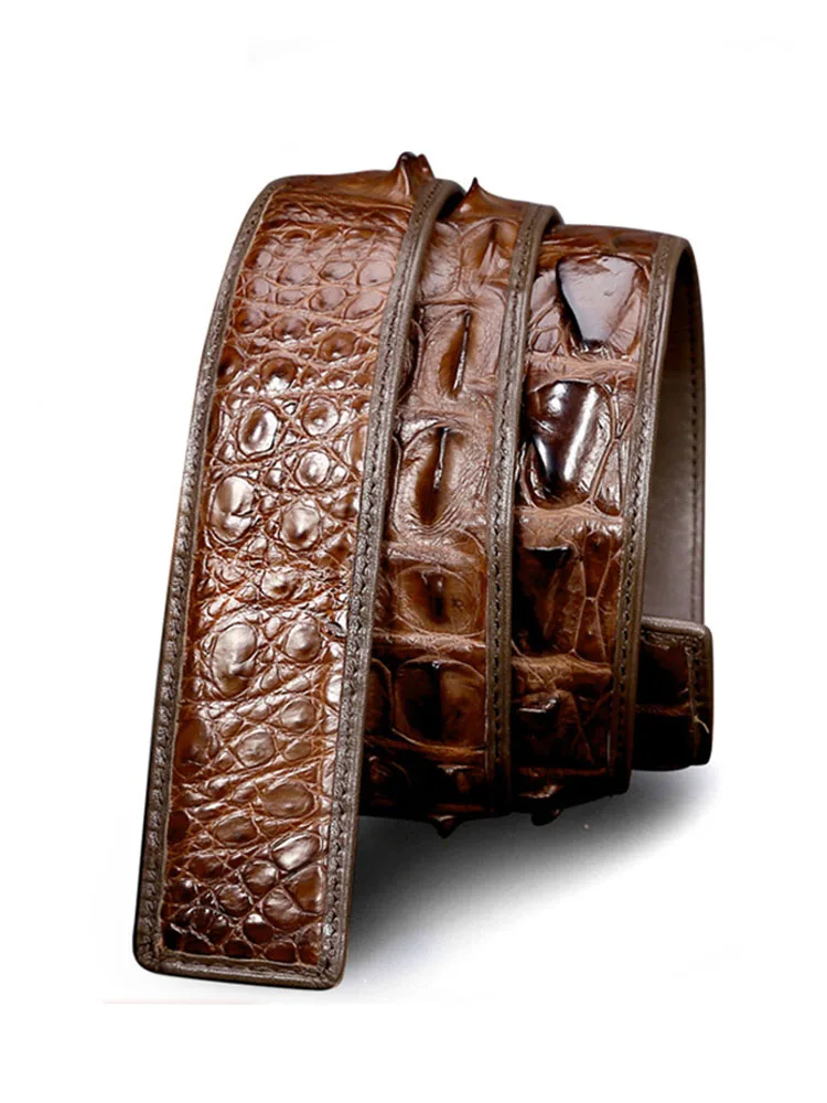 Alligator belt leather belt men's leather headless high-end business men's belt