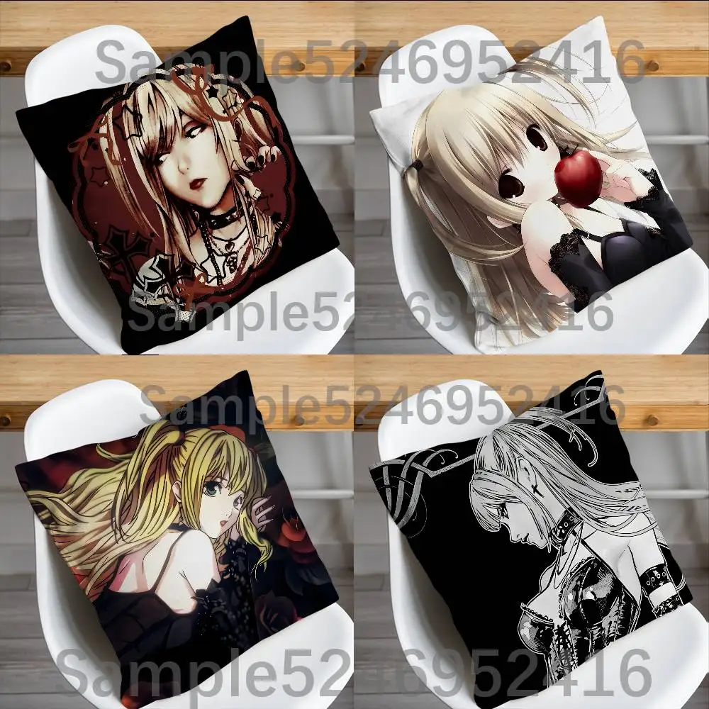 M-Misa D-Death Note Anime Cushion Cover Pillow Cover Decor Pillowcase Printed Cushion Case For Couch