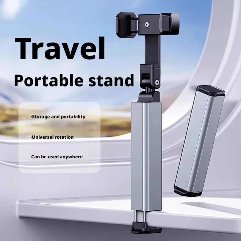 

Airplane Mobile Phone Holder Travel Portable Phone Mount Flight Seat Desk Selfie Holding 360° Rotating Collapsable Lazy Stands