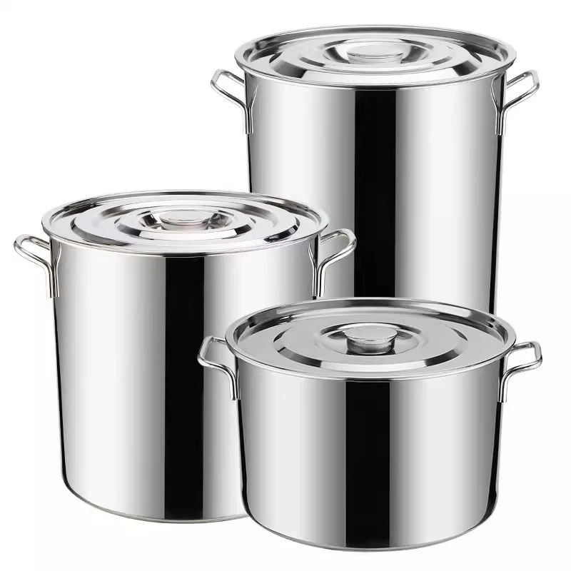 

Commercial Induction Cooker Special Magnetic Stainless Steel Bucket with Lid Soup Bucket Thickened
