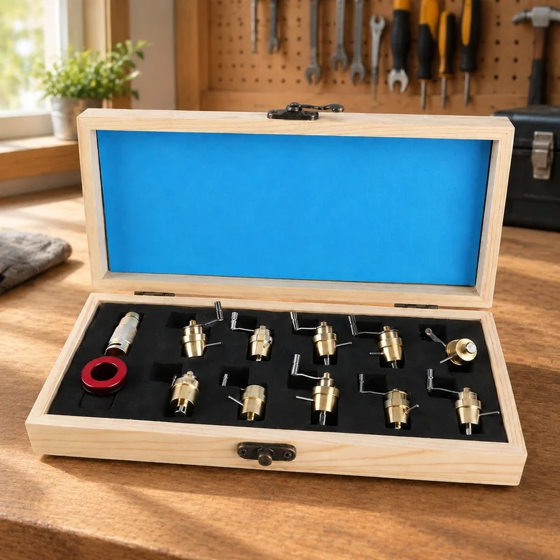 DIY Wristwatch Repair Tool Set with Brass Mainspring Winder for Precise Maintenance