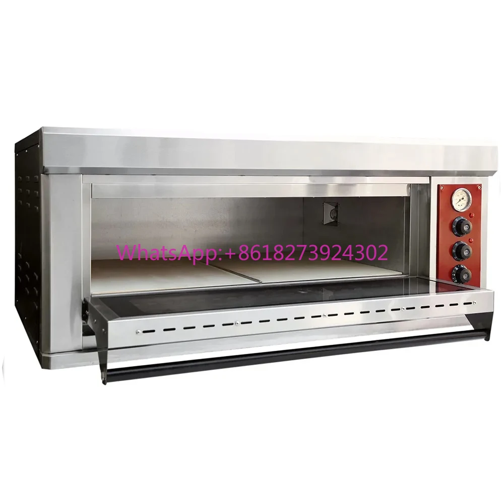 Four à Pizza à Convection Commercial 6500W, Machine électrique de cuisson de pont de pain monocouche 0 ~ 500 degrés
