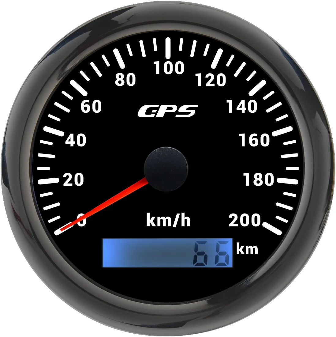 Universele 85 MM GPS Snelheidsmeter Gauge 7 Kleur LED Backlight Voor Motorfiets Marine Boot Vrachtwagen 60 Kmh 200 Kmh Snelheidsmeter Meter