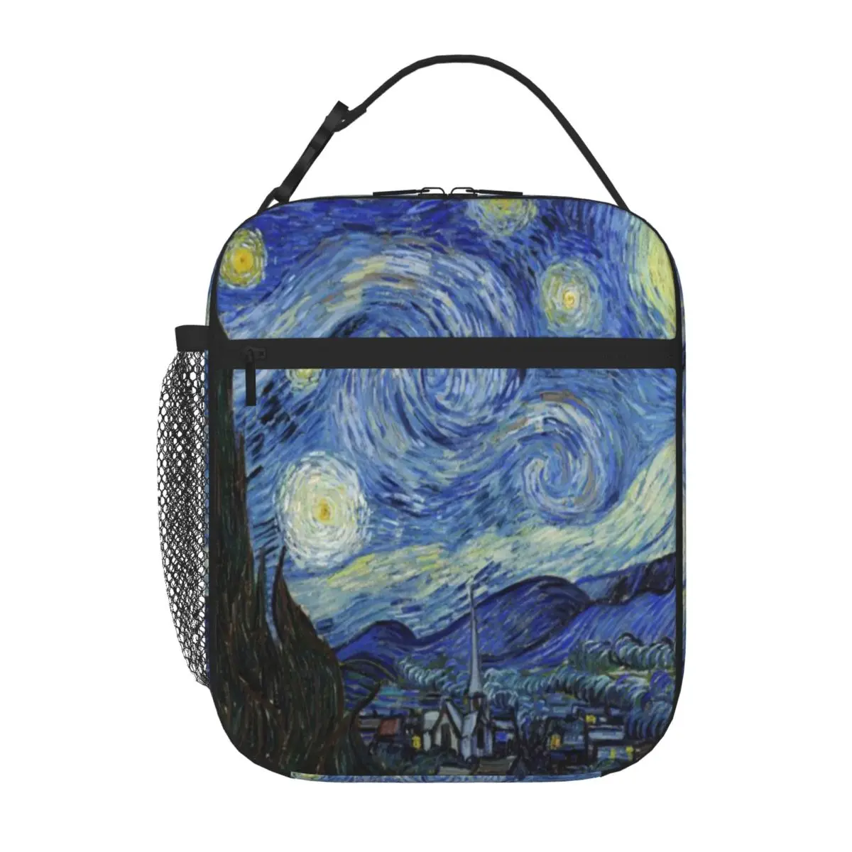 Hot Sale Starry Night - Van Gogh Outdoor Style Reusable Lunch Bag Office Break Insulated Food Bag
