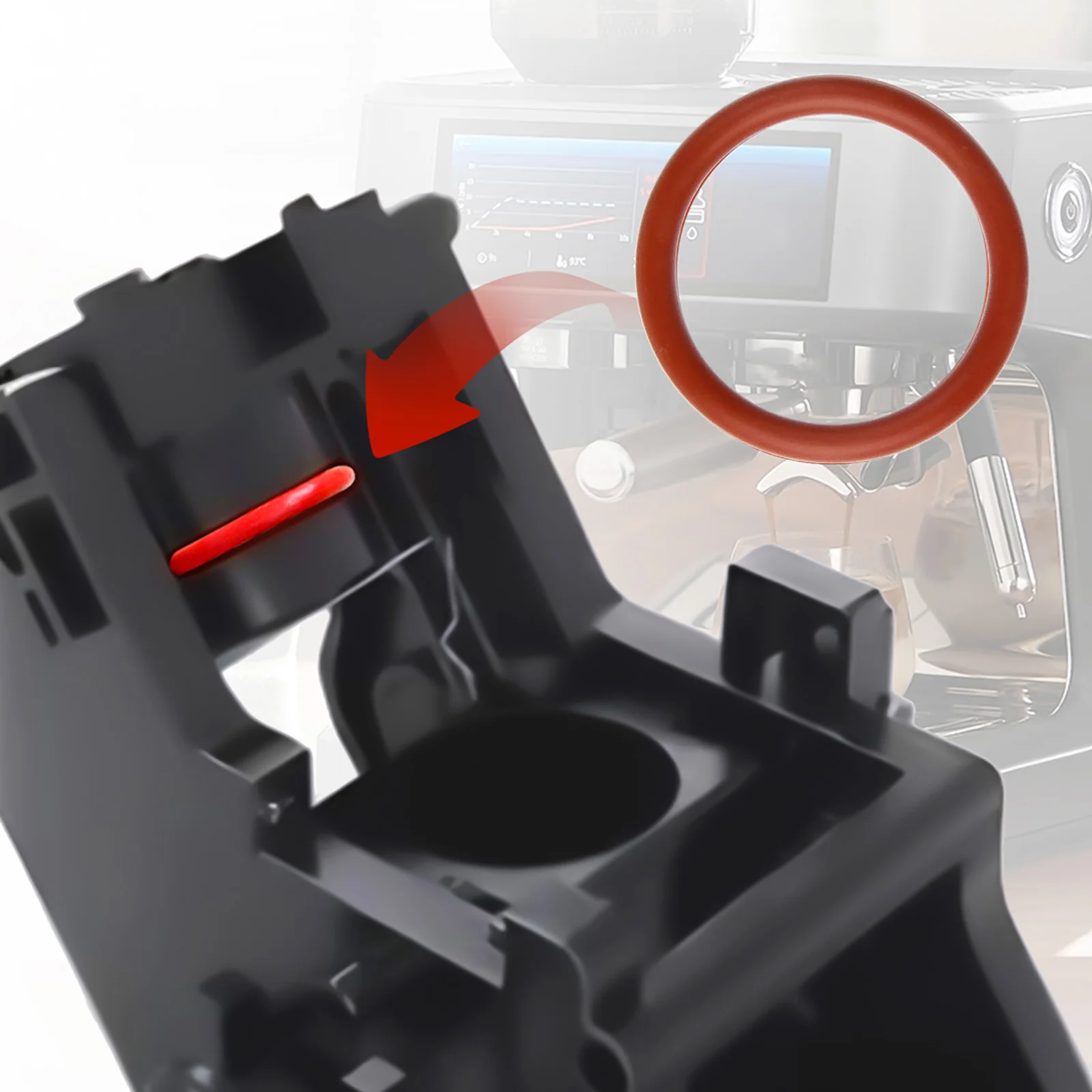 30 шт., комплект уплотнительных колец, силиконовая прокладка для кофемашины SAECO, паровой клапан, выпускной клапан для воды, разъем носика, уплотнительные кольца