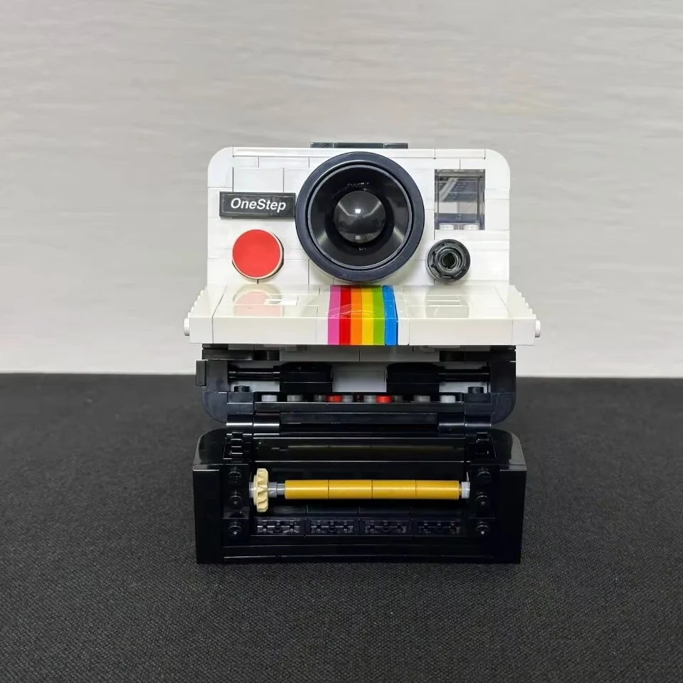 2025 New Ideas Creative Polaroid OneStep SX-70 Camera Model Building Blocks Construction Bricks Toy Gift For Children Kid