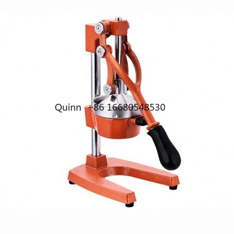 YHTEBAK Hand Press Juicer Machine Cast-Iron Orange Juice Squeezer Commercial Countertop Stainless Steel Manual Citrus Press