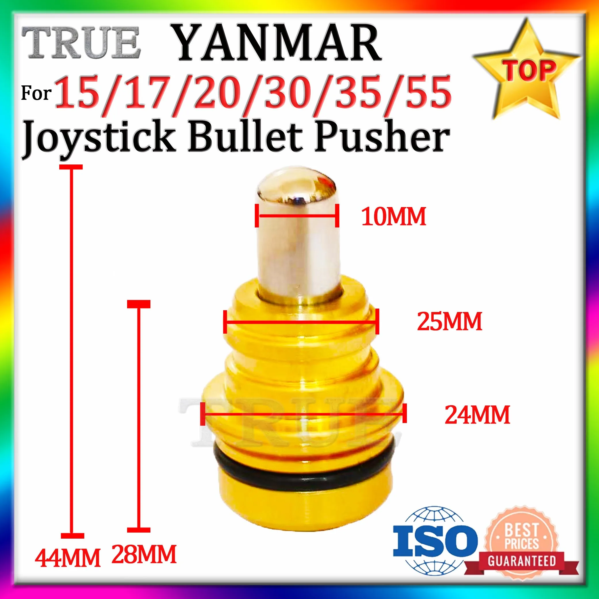 For YANMAR Vio17 30 35 55 60 65 75 80 100 Joystick Handle Bullet Head Excavator Accessories Valve Pusher Rexroth Control Lever