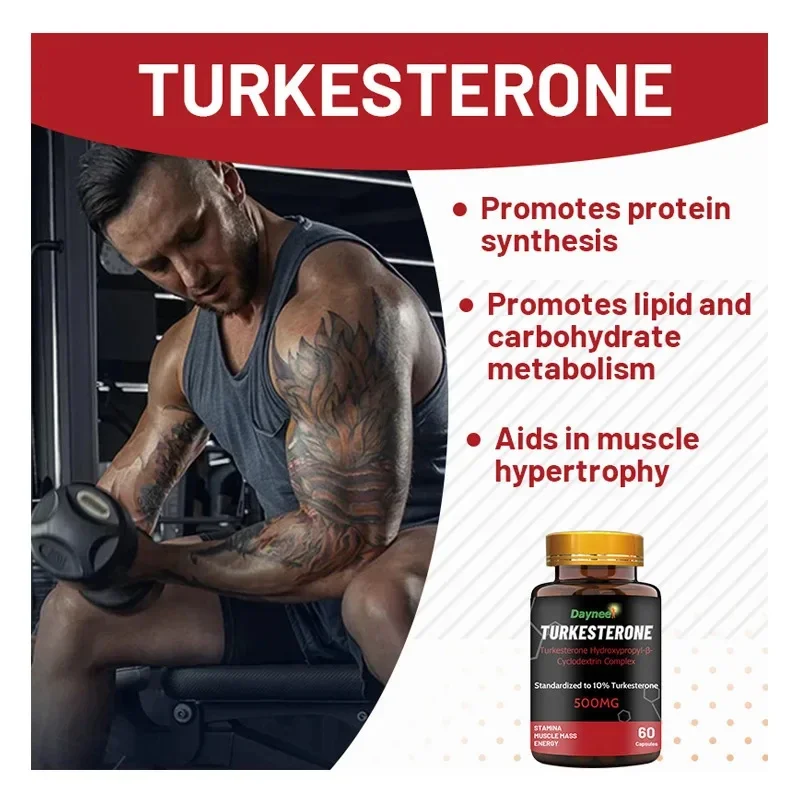 Turkesterone Capsule Mass Gainer Stamina Muscle Masse Nergy Fat Increasing Tablets Man Fat Growth Weight Gain for Men\'s Health