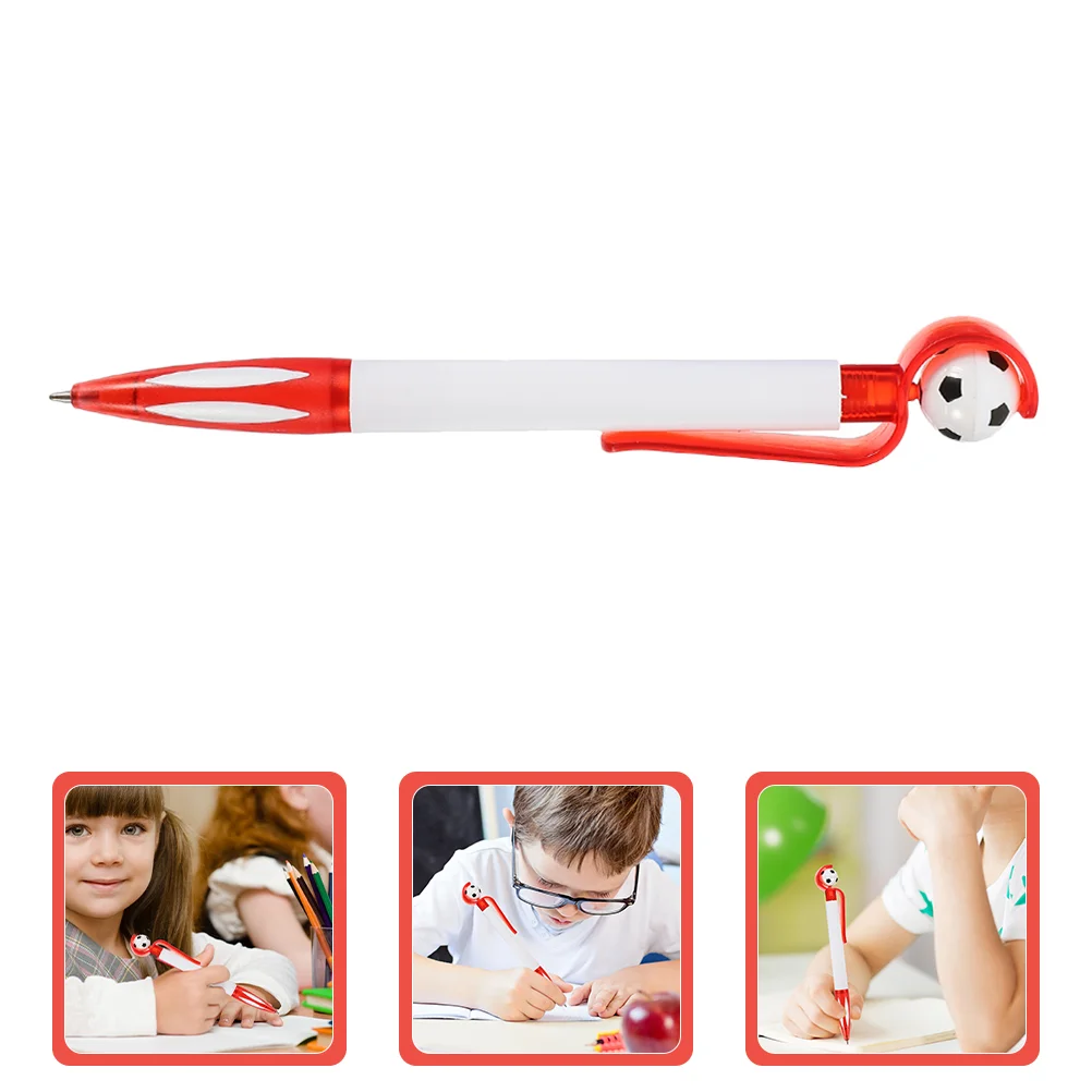 10 Pcs Ballpoint Pen Football Writing Stationery Modeling Soccer Pens Red Office Supplies Goodie Bag Favors Student