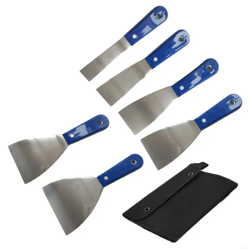 4/7pcs Putty Cutter Paint Scraper Stainless Steel Wall Paint Plaster Shovel C7AC