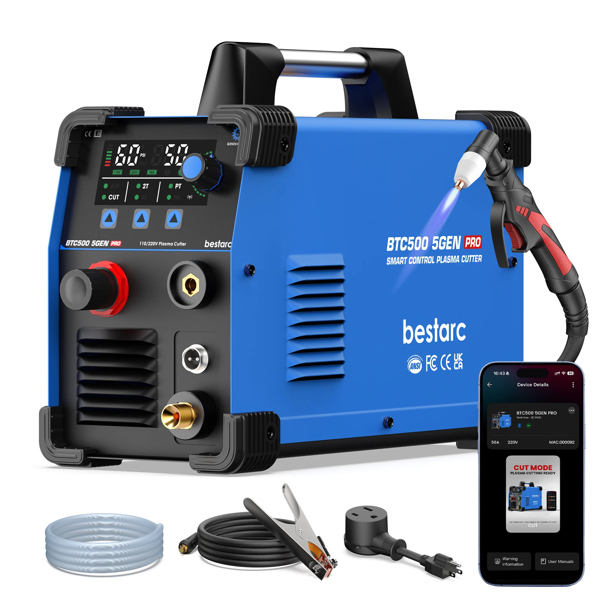 Plasma Cutter 50A Inverter - Tagliatrice al plasma Bestarc 50A, inverter