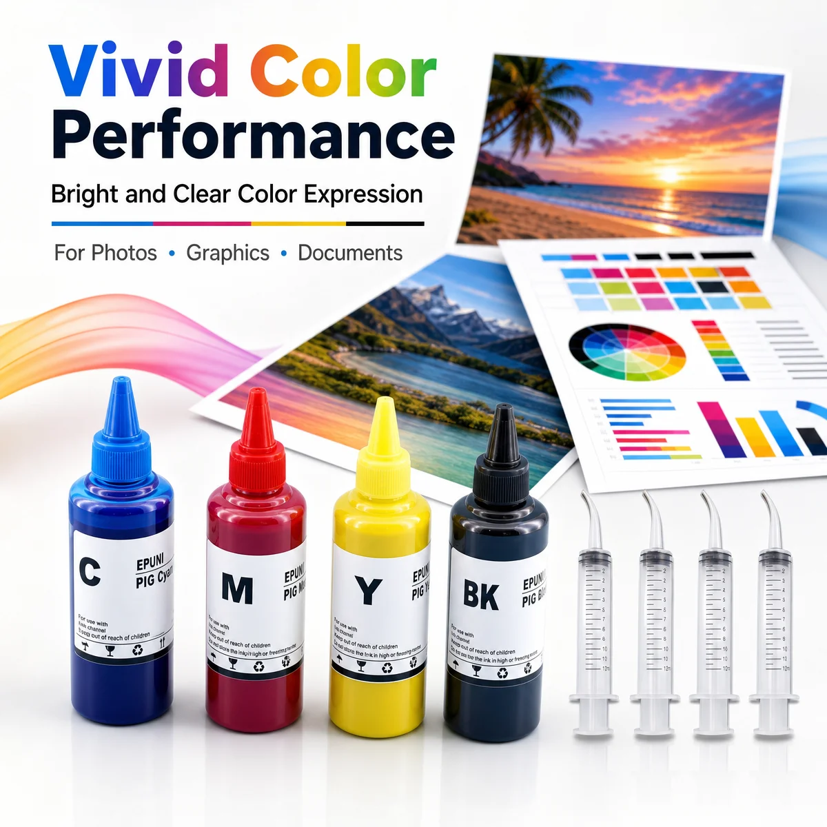 Pigment Ink for Epson Workforce WF 6590 6090 6090 8090 8590 6530 WF-8090 8590 8010 8510 R5190 R5690 Ink Refill 100ml