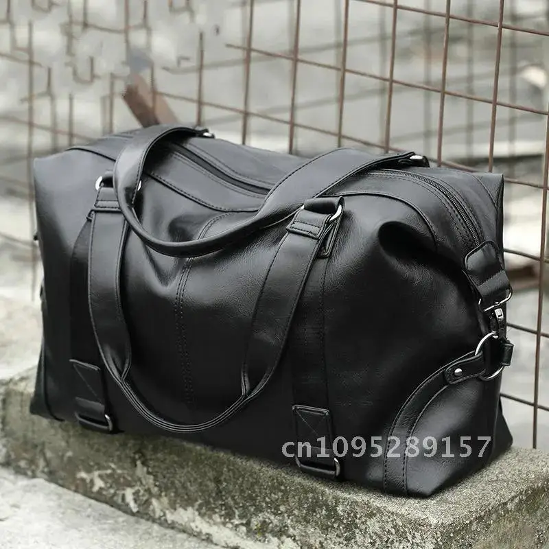 أزياء الرجال حقيبة سفر الأمتعة حقيبة كبيرة المحمولة سعة الجلود حقيبة يد رجالية الأعمال حقيبة كروسبودي رحلة الكتف عادية