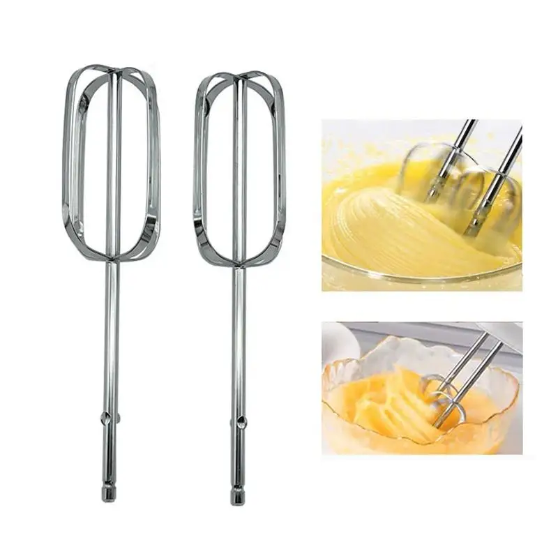 1/2‑Pack Hand Mixer Beater Attachments, Universal Stainless‑Steel Electric Hand Mixer Whisk Replacements