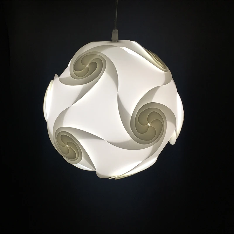 Modern Creative DIY Puzzle Nordic Pendant Lamp Shade Decoration Chandelier Hanging Lighting Home Accessories abajur