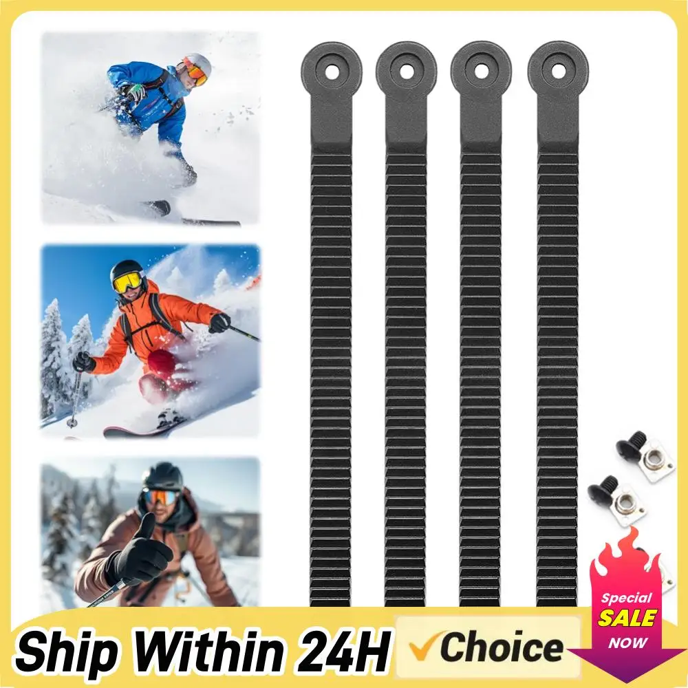 

2/4 шт. Регулируемые ремни-фиксаторы для сноуборда, универсальные ремни для роликовых коньков и обуви для катания на льду