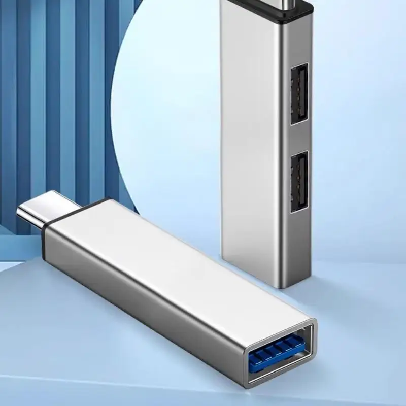 USB 3.0 3 포트 USB 허브 2.0 멀티 타입-C 울트라 슬림 분배기 허브 전원 어댑터 다중 확장기 USB 3.0 2.0 허브 PC Xiaomi