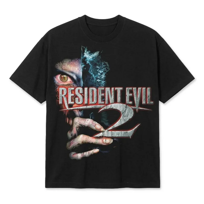 T-shirt rétro pour joueur de jeu d'horreur de survie, T-shirt pour fan de Resident Evil, T-shirt pour hommes, nouveau T-shirt décontracté unisexe Y2K pour l'été