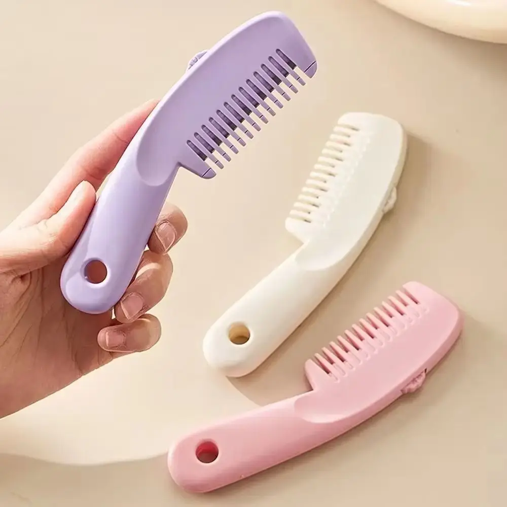 3 Modes 2 in 1 Hairdressing Comb Adjustable Manual Hair Cutting Comb Detachable with Hanging Hole Sliding Bangs Trimmer Barber