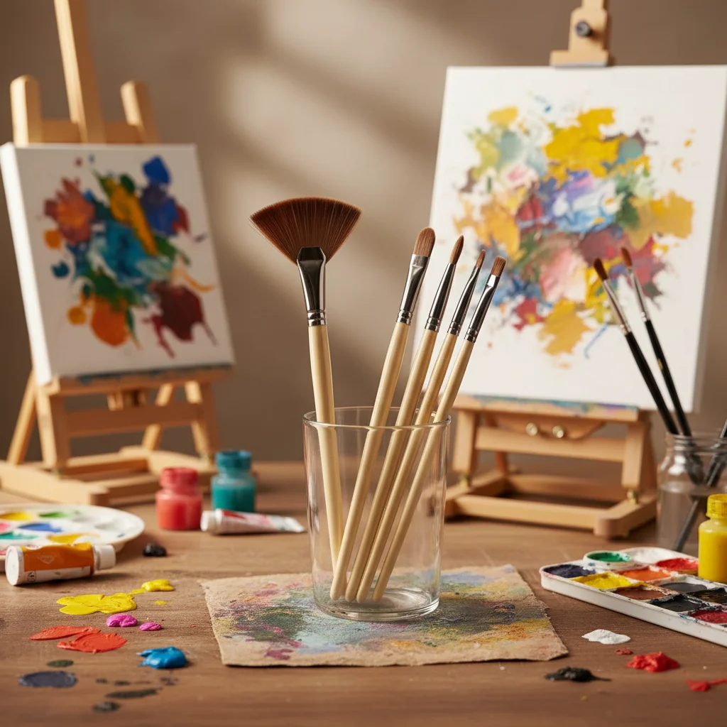 

Набор кистей для рисования маслом, 12 шт., нейлоновые шерстяные акварельные кисти для художников, студентов