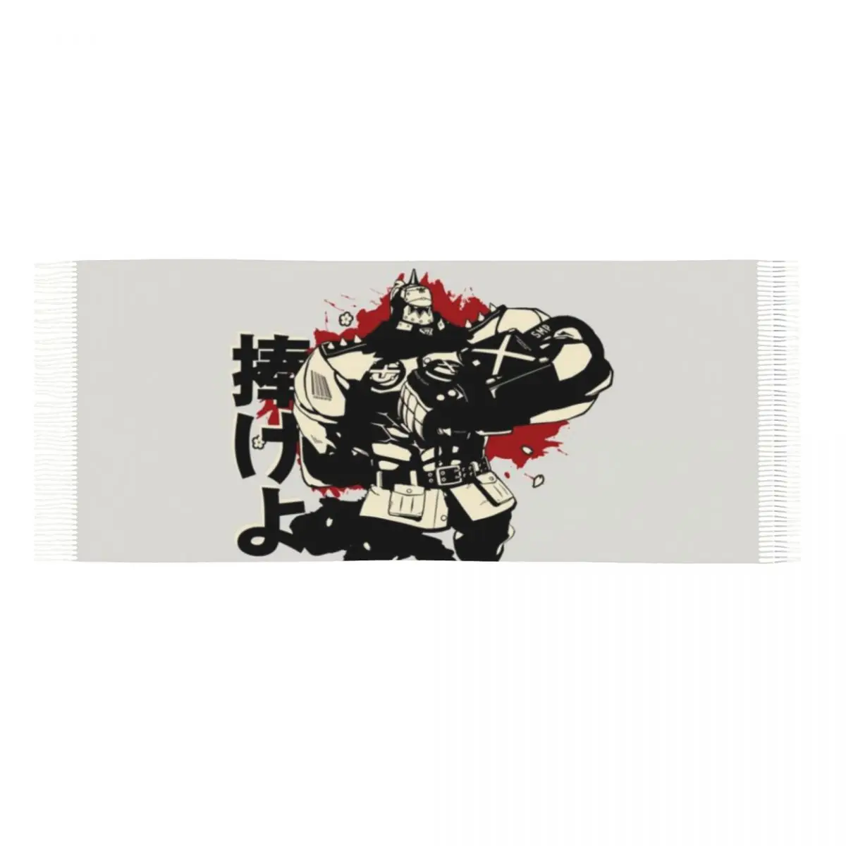 Mantón Una bufanda con borlas