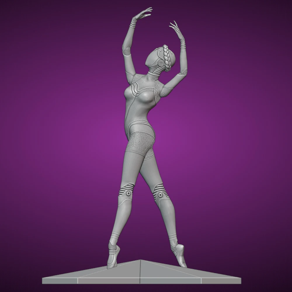 Kit de modèle d'impression 3d pour fille Sexy, ballerine, figurine en résine, Statue de Micro réduction, Kit de Garage non peint, jouets, 1/24