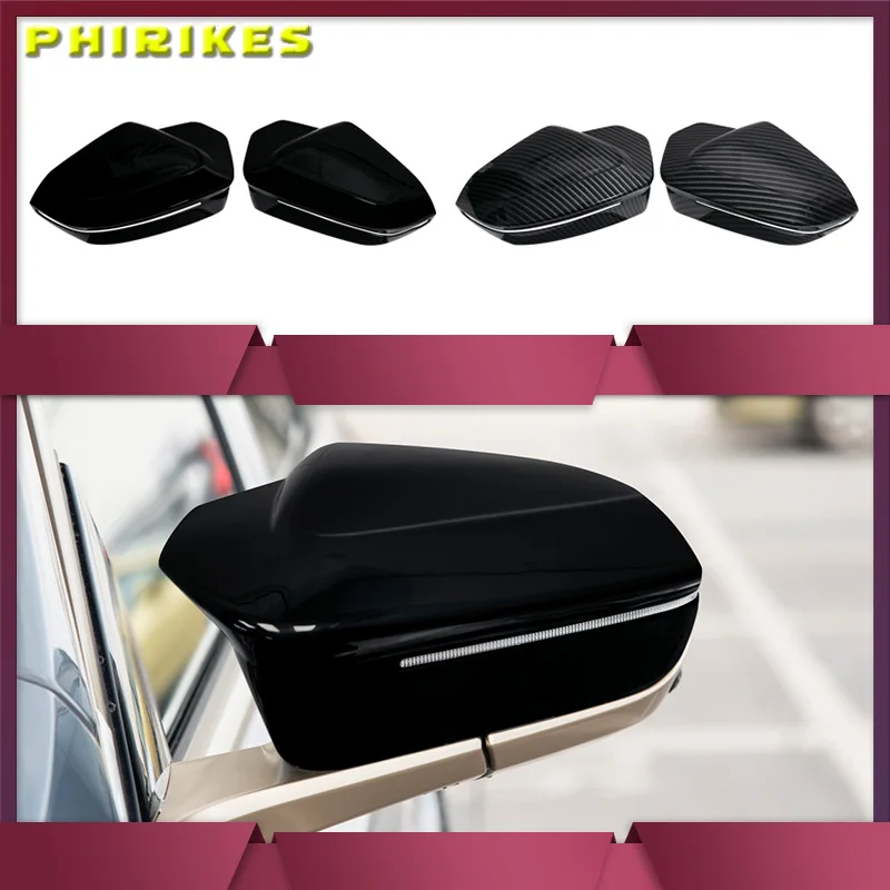 

For BMW 5 7 I5 I7 Series G60 G61 G68 G70 M5 G90 Car Side Wing Mirror Cover Rear View Caps Trim Accessories