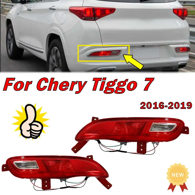 

Car Accessories For Chery Tiggo 7 2016 2017 2018 2019 Brake Warning Lamp Rear Fog Lamp Rear Bumper Light Assembly Auto Parts NEW