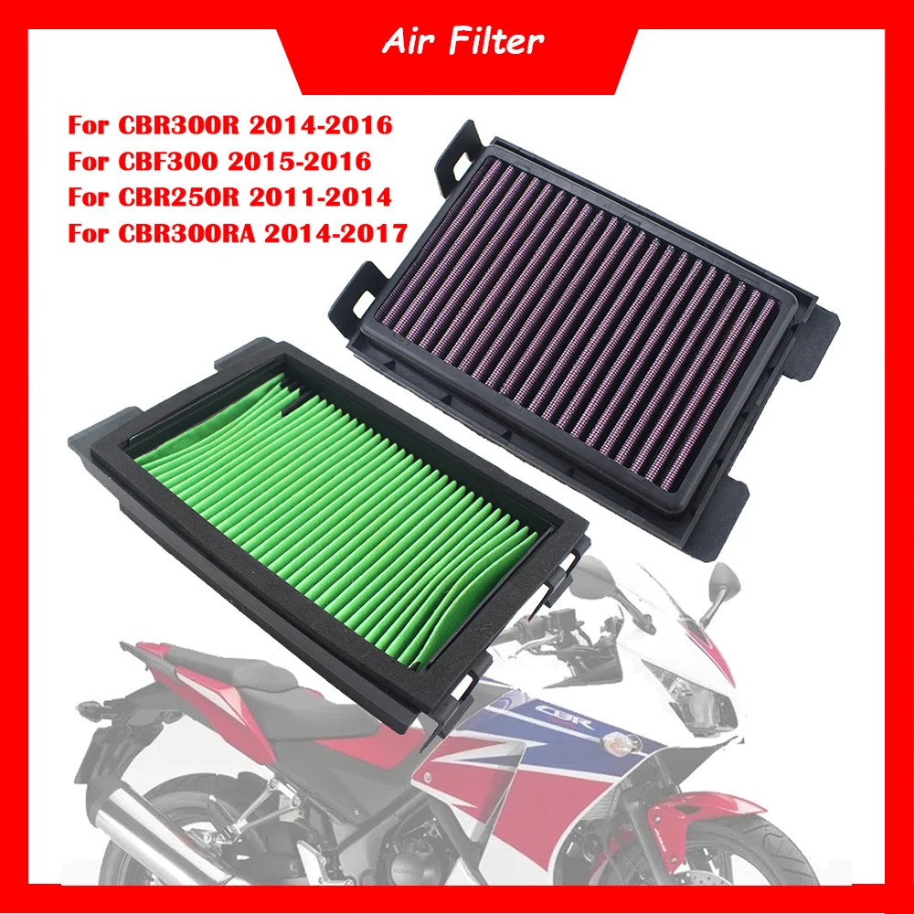 

Motorcycle Engine Air Filter Cleaner Air Intake Filter Element For Honda CBR250R 2011-2014 CBR300R 2014-2016 CBF300 2015-2016