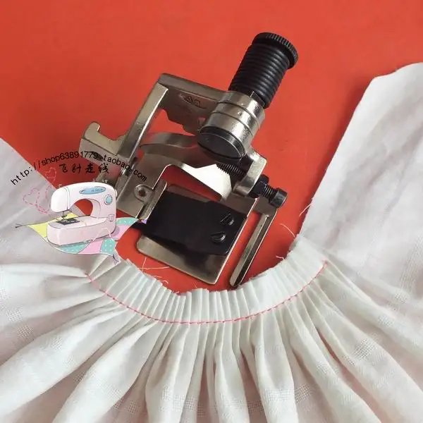 

Sewing machine presser foot pleating device Flat car wrinkle presser foot One stitch and one pleated thin presser foot