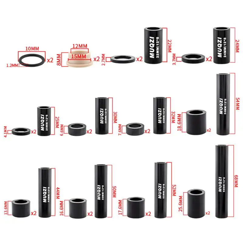 Rear Shock Bushing for  8mm Diameter Precise Mounting Part for Mountain Bike Suspension Enhances Performance