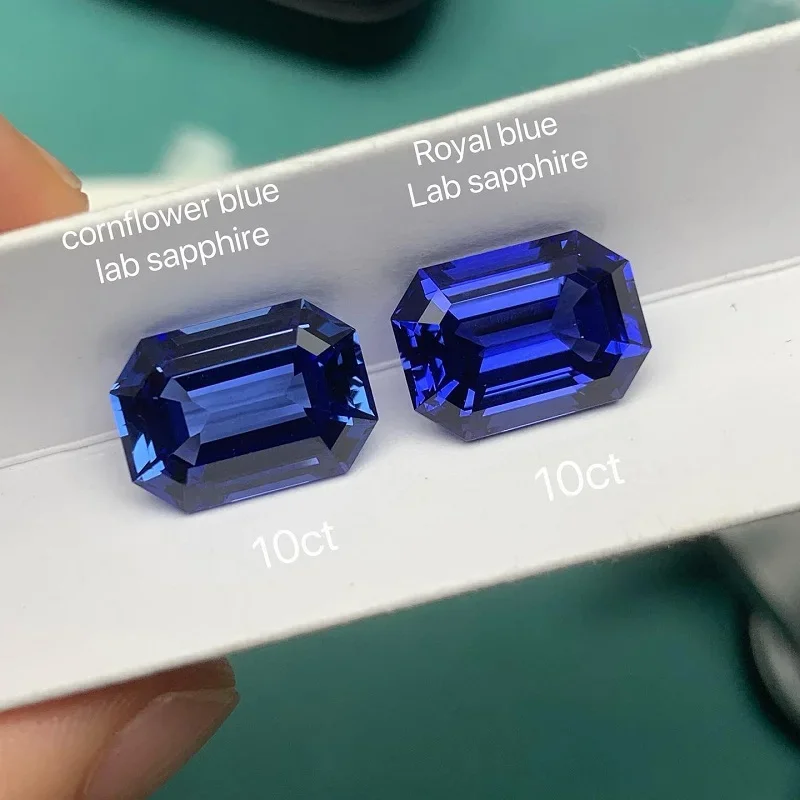 

Ruif New Cutting Popular Emerald Cut 10x14mm 10ct Lab Grown Emerald Gemstone for Fine Jewelry Making