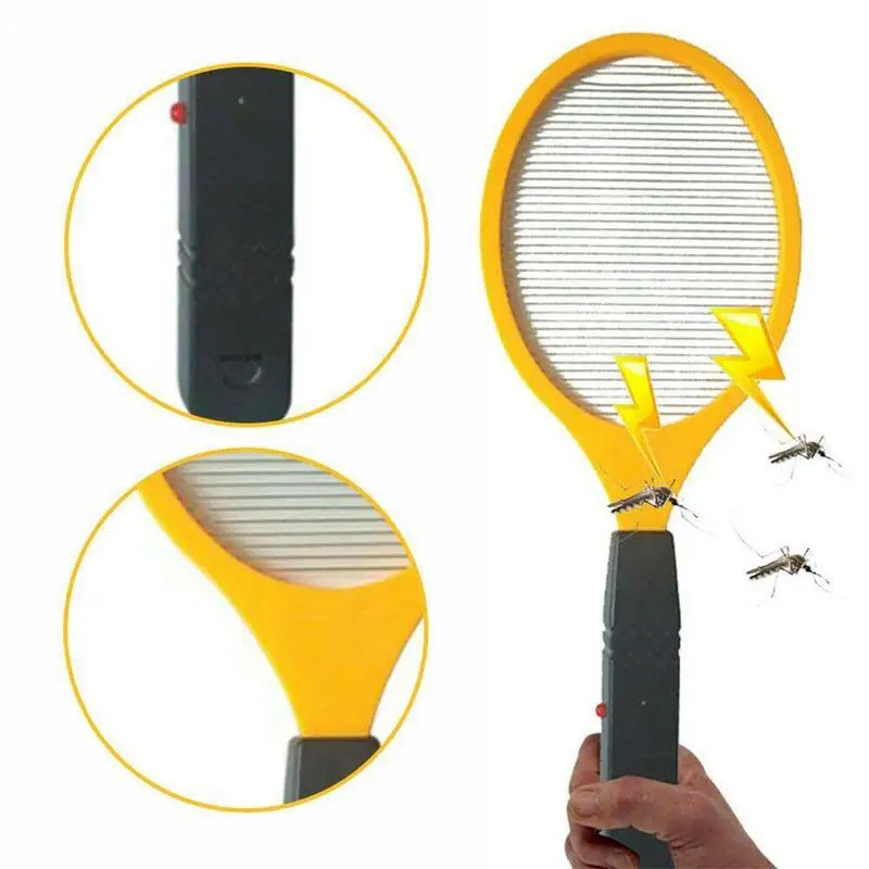 Handheld Electric Mosquito Swatter Bug Zapper Racket Portable Fly Insect Killer for Indoor Outdoor Home Pest Control