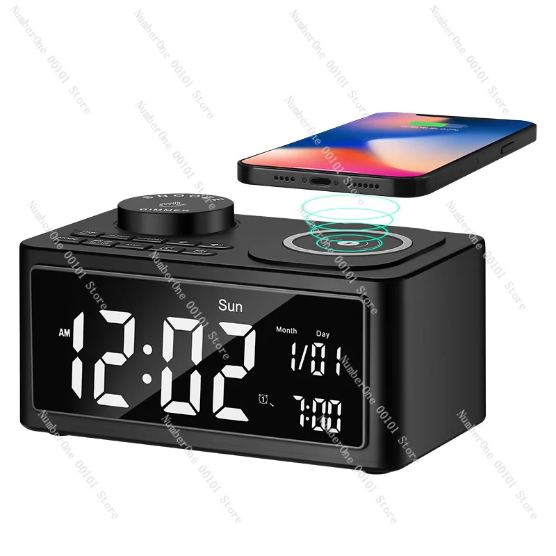 

Многофункциональная беспроводная Bluetooth-колонка H7 с функцией зарядки, креативные прикроватные часы, радиоприемник и стереосистема — всё в одном устройстве.