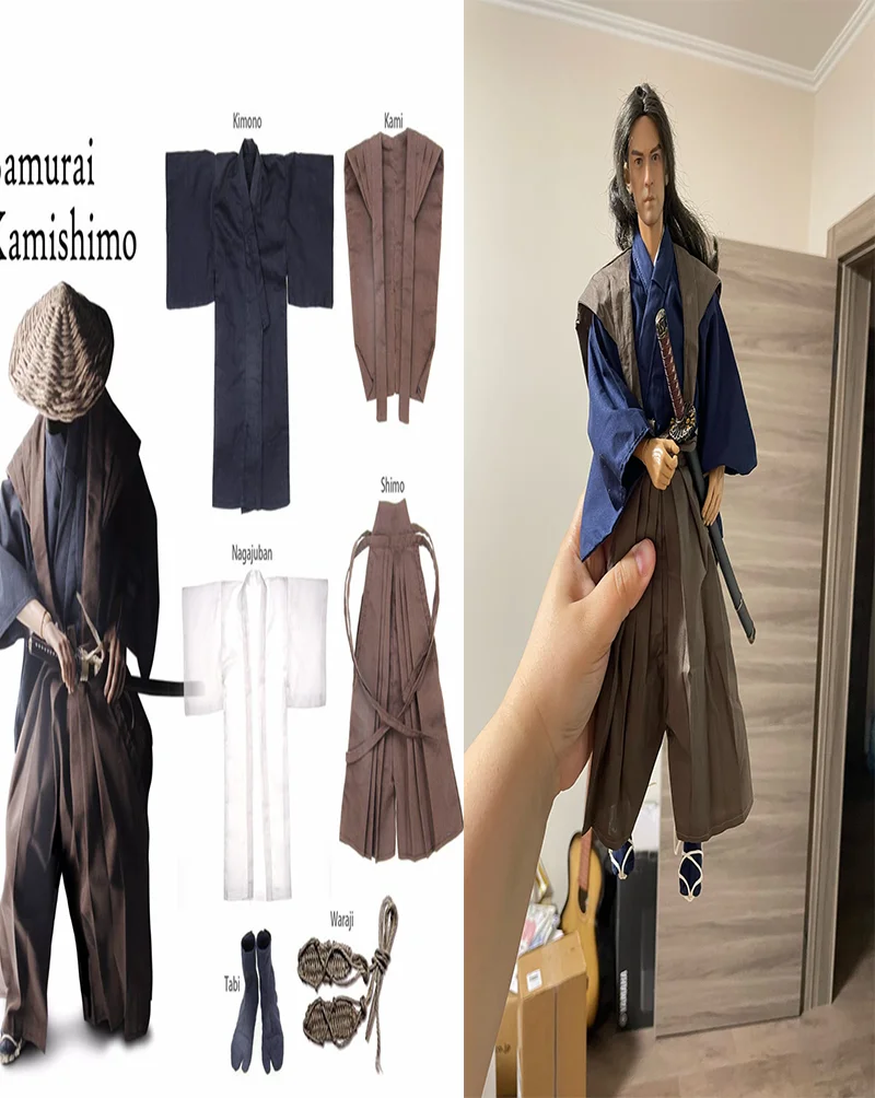 

Toys Dao TDA-02 1/6 Male Soldier Japanese Samurai Clothes Suit Model Accessories Fit 12'' Action Figure Body In Stock