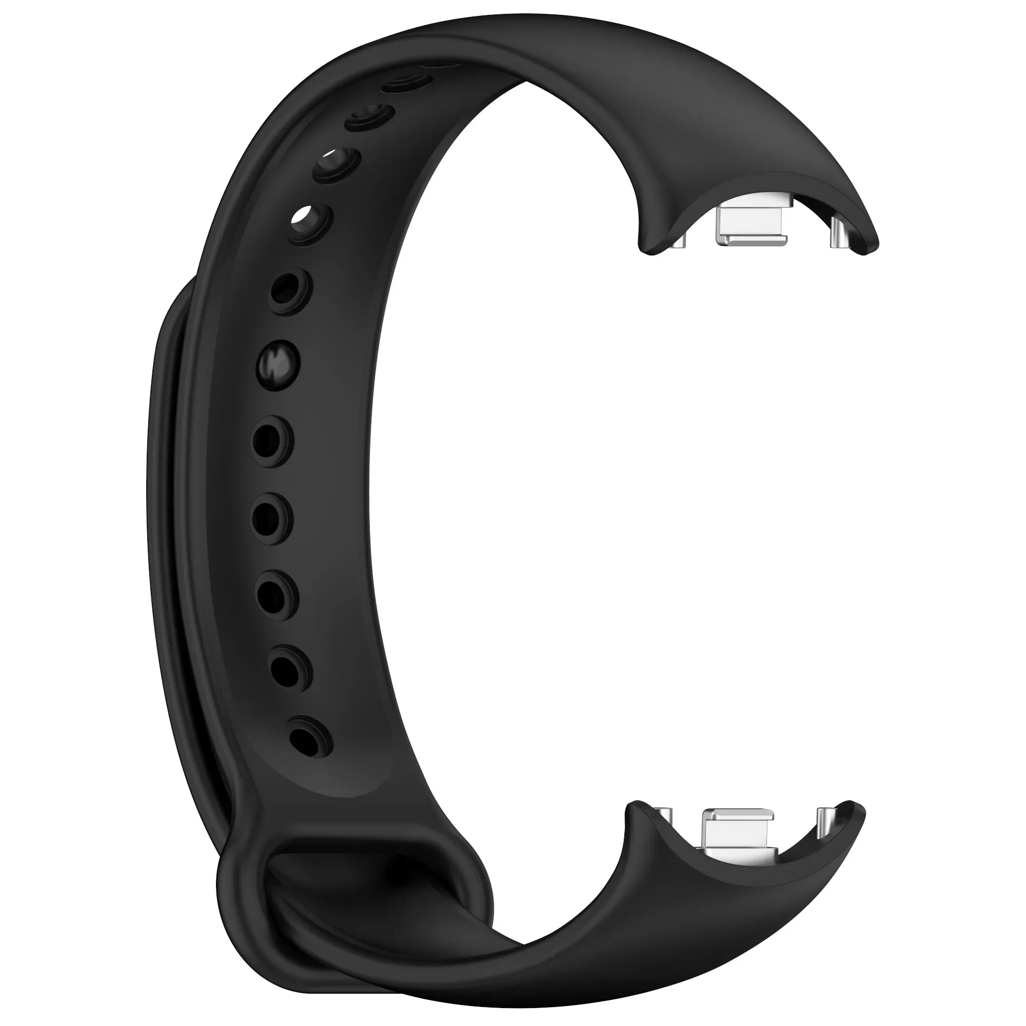 حزام سيليكون رسمي لـ Xiaomi Mi Band 9 8 سوار معصم معدني رياضي لحزام ملحقات بديلة Miband 10