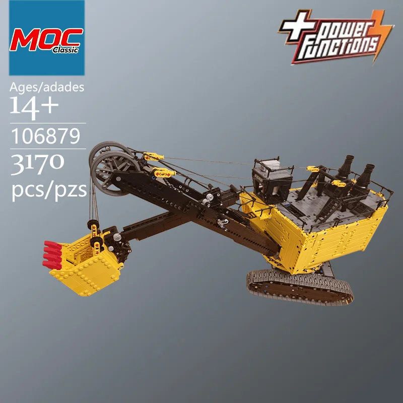 Specially Customized MOC Tow Rope Excavator Technic Combination Model - Trendy Educational Toys - Casual Building Game Gifts