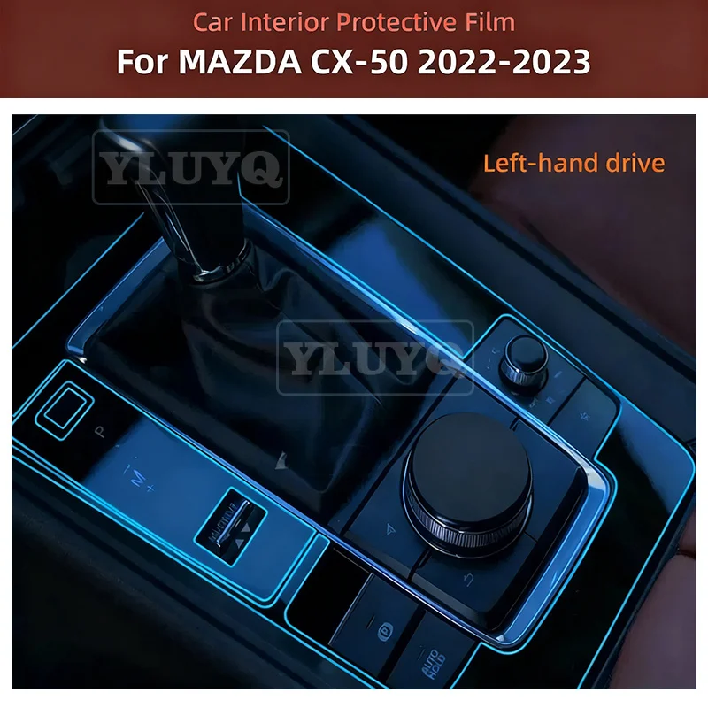 

For MAZDA CX-50 22-25 CX50 Protective Film Interior Center Console Transparent TPU Anti-scratch Repair Film Accessories Refit