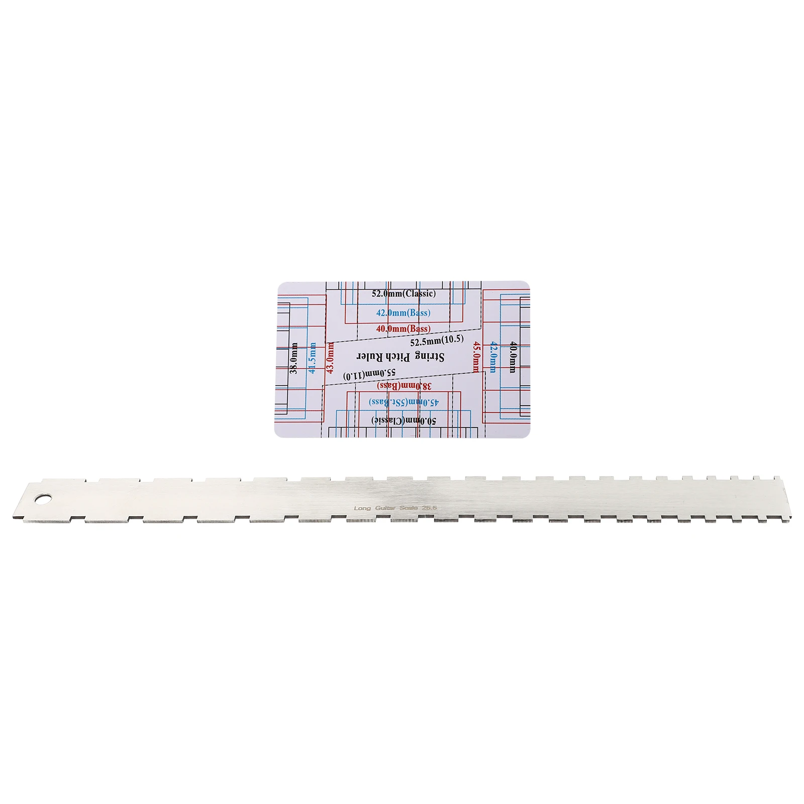 

2pcs Guitar Neck Ruler String Height Measuring Tool Flatness Maintenance Repair Luthier Kit Musical Instrument Accessory