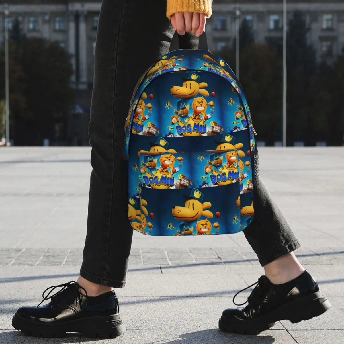 Dog Man Dogman Movie 2025 Comic Backpack Student BookBag Men Women School Bag Computer Shoulder Bags