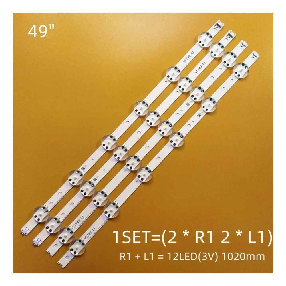 4Pcs Led 49Lv340C-U…